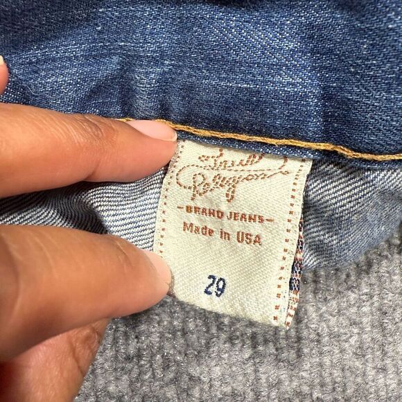 True Religion Jeans Womens 29 Straight Thick Stitch Flap Denim Medium Wash 29x28 - Picture 3 of 11